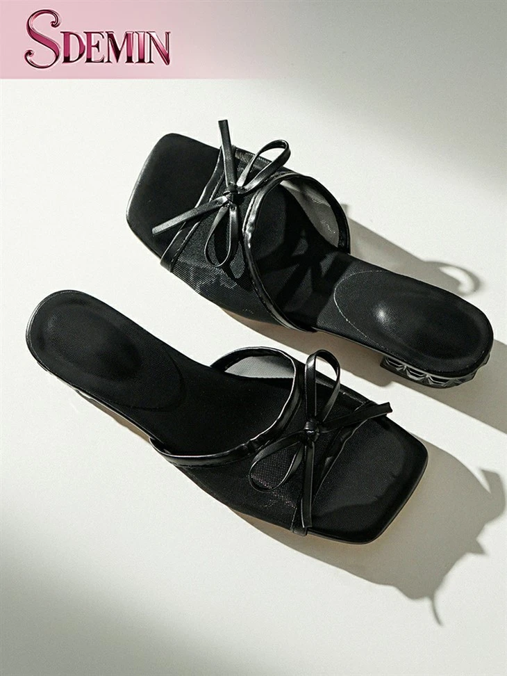 Low Block Heel Slides factory