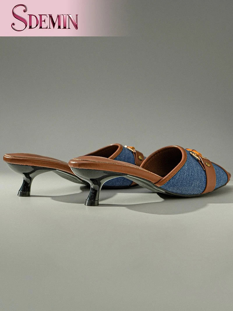 Slides With Block Heel factory Slides With Block Heel factory