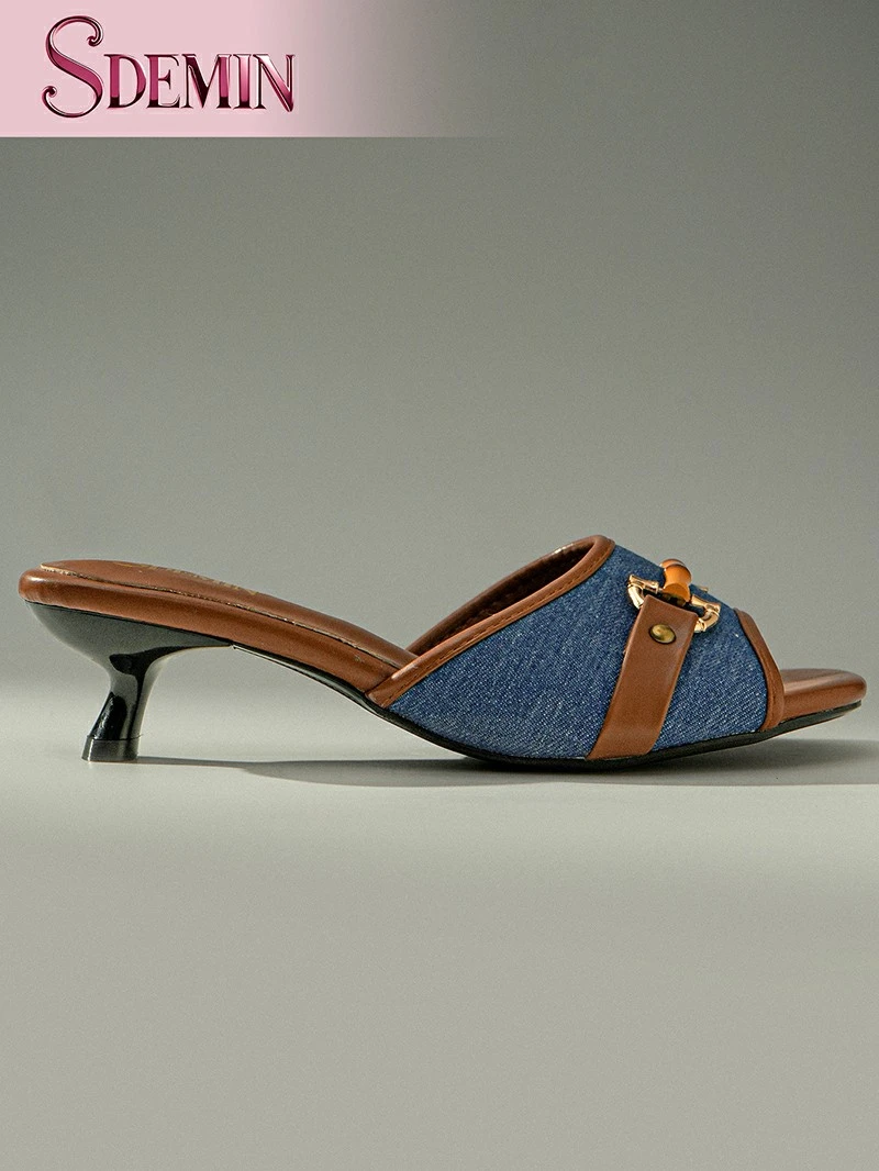 Slides With Block Heel price Slides With Block Heel price
