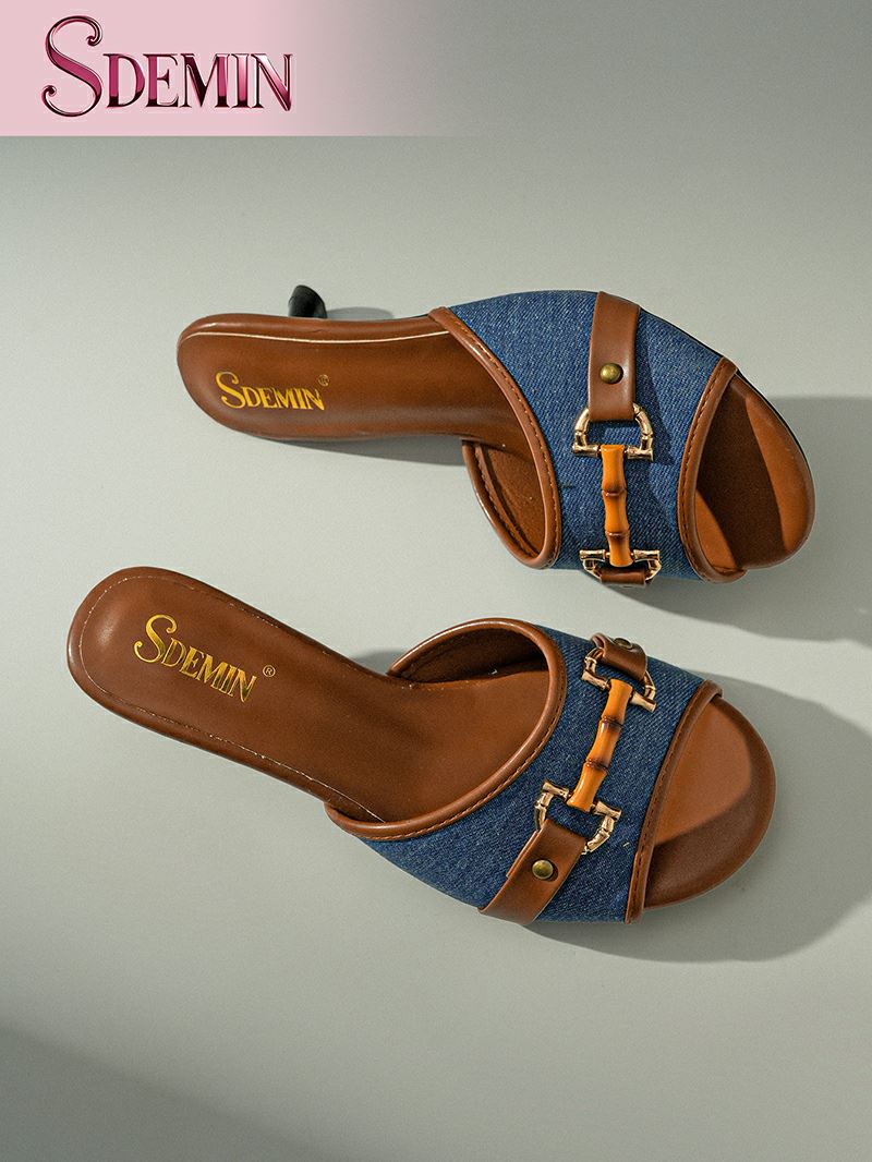 Slides With Block Heel Slides With Block Heel